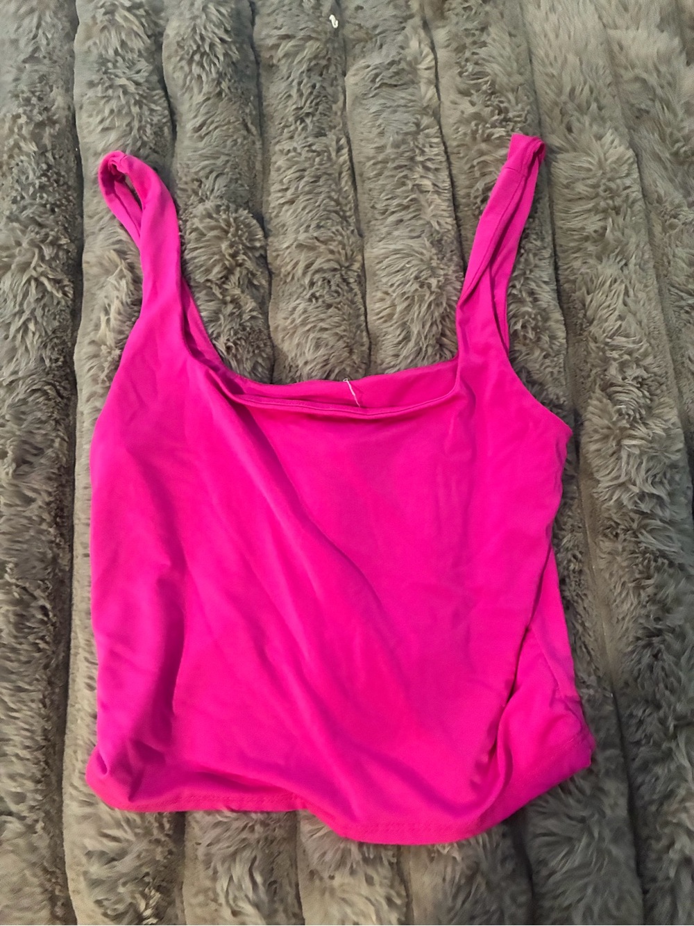 T.J.Maxx Hot Pink Scoop Neck Tank Top
